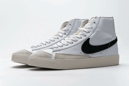 Men's Blazer Mid 77 Black White Shoes