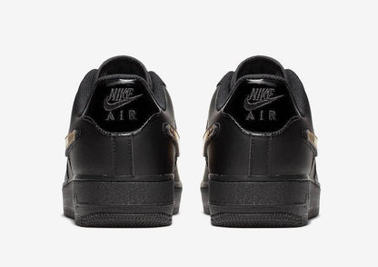 Men's Air Force 1 Low 07 Black Metallic Gold Shoes