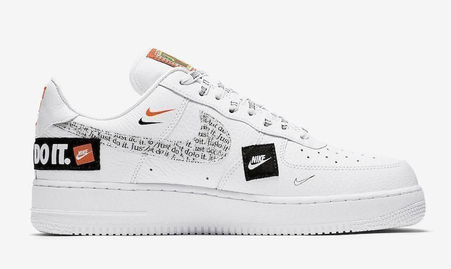 Men's Air Force 1 '07 Premium Low Just Do It White Shoes