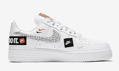 Men's Air Force 1 '07 Premium Low Just Do It White Shoes