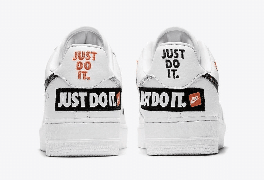 Men's Air Force 1 '07 Premium Low Just Do It White Shoes
