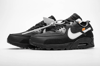 Men's Off White x Air Max 90 All Black Shoes