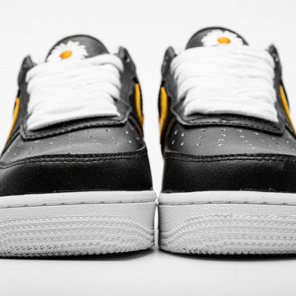 Men's PEACEMINUSONE x Air Force 1 Black Yellow Shoes