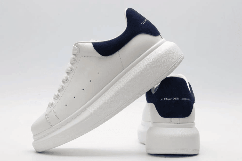 Men's Alexander MCQueen Oversized Sole Leather Sneakers Shoes V7