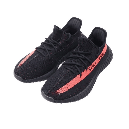 Men's Yeezy Boost 350 V2 Core Black Red Shoes