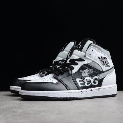Men's Air Jordan 1 EDG Mid White Shadow Shoes