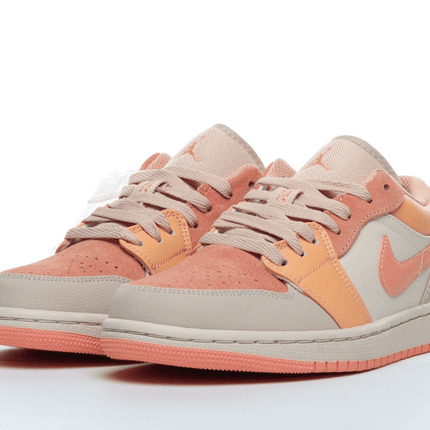 Men's Air Jordan 1 Low Atomic Orange Apricot Shoes