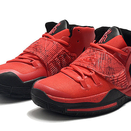 Men's Kyrie 6 Red Black Shoes