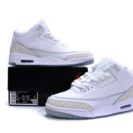 Men's Air Jordan 3 Retro Pure White Shoes