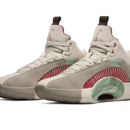 Men's Air Jordan 35 XXXV x Clot Jade Warrior Shoes