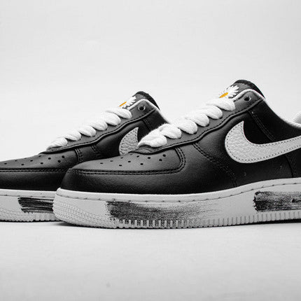Men's PEACEMINUSONE X Air Force 1 Low Black White Shoes
