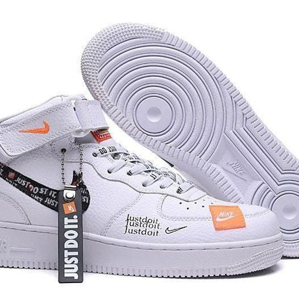 Men's Air Force 1 Mid Utility Just Do It White Shoes