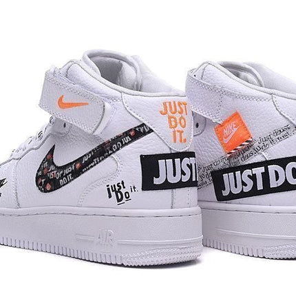Men's Air Force 1 Mid Utility Just Do It White Shoes