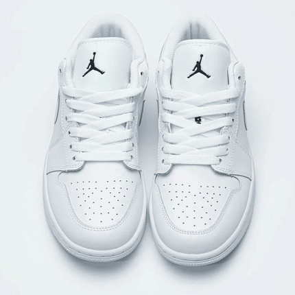 Men's Air Jordan 1 Low White Black Shoes