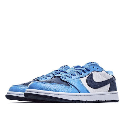Men's Air Jordan 1 Low UNC White Blue Shoes