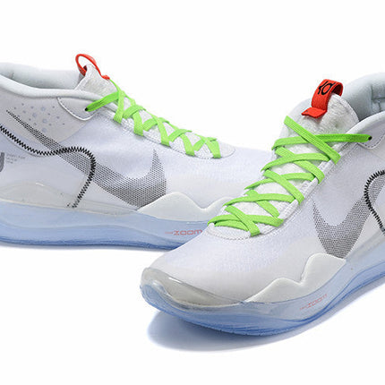Men's KD 12 White Green Shoes