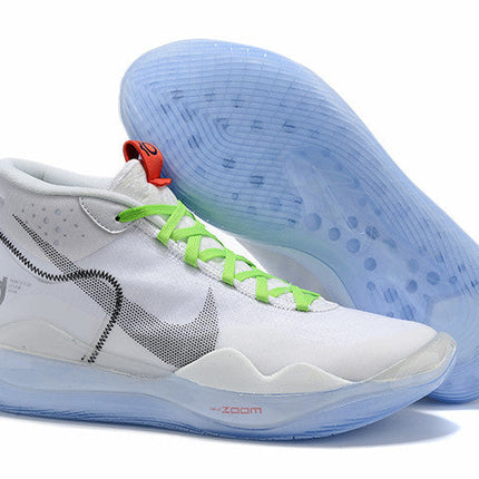 Men's KD 12 White Green Shoes