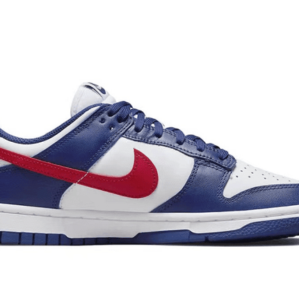 Men's SB Dunk Low White And University Red Shoes