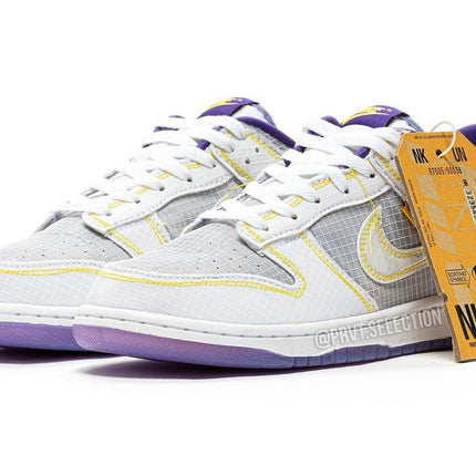 Men's Union La x Dunk Low Passport Pack Grey Purple Shoes