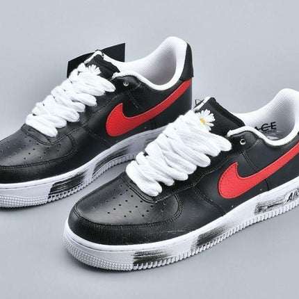 Men's PEACEMINUSONE x Air Force 1 G-Dragon Para Noise Black Red Shoes