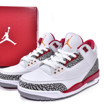 Men's Air Jordan 3 Retro Cardinal Red Shoes