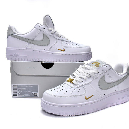 Men's Air Force 1 Low Essential White Light Silver Shoes