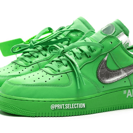 Men's New York Brooklyn Museum x Off-White x Air Force 1'07 Low Light Green Spark Shoes