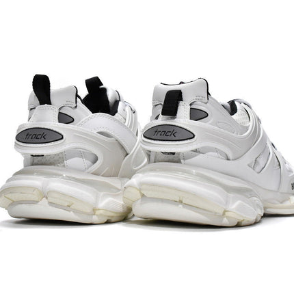 Men's Balenciaga Track Lace-Up White Black Shoes