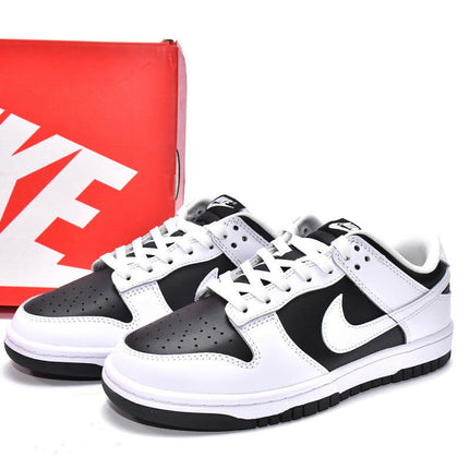 Men's SB Dunk Low White Black Shoes