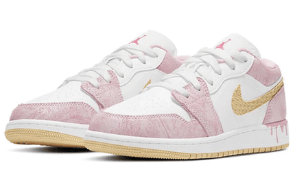 Men's Air Jordan 1 Low GS Strawberry Ice Cream Shoes