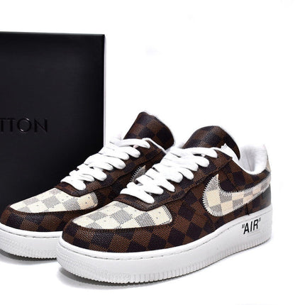 Men's LV Trainer Sneaker x Air Force 1 Shoes
