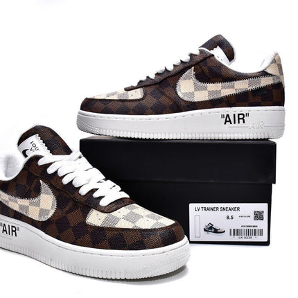 Men's LV Trainer Sneaker x Air Force 1 Shoes