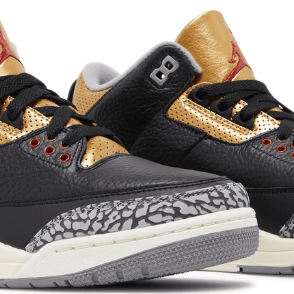 Men's Air Jordan 3 Retro Black Gold Shoes
