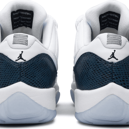 Men's Air Jordan 11 Low Retro GS Navy Snakeskin Shoes