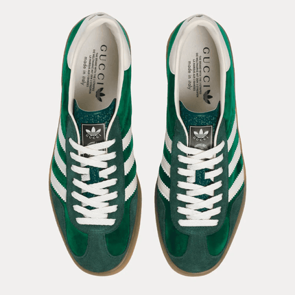 Men's Adidas x Gucci Gazelle Green Suede Shoes