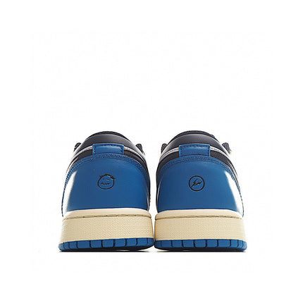 Men's Air Jordan 1 Low x Travis scott x Fragment Blue Black Shoes