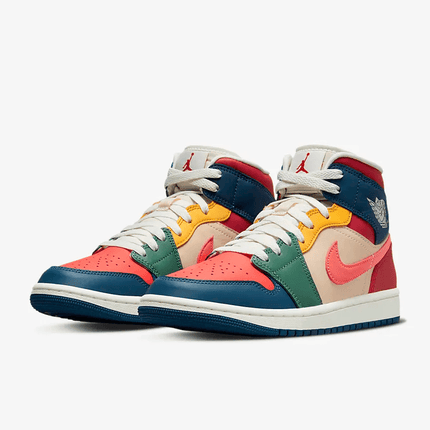 Men's Air Jordan 1 Mid SE Multicolor Shoes