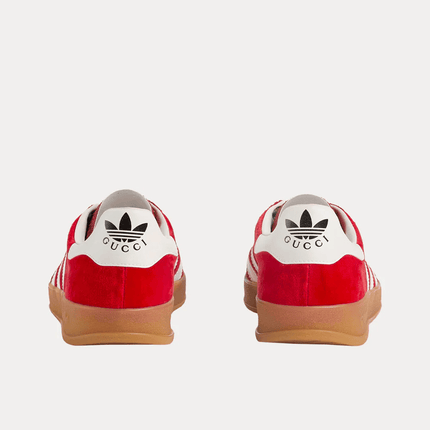 Men's Adidas x Gucci Gazelle Red Velvet Shoes