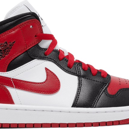 Men's Air Jordan 1 Mid Alternate Bred Toe Shoes