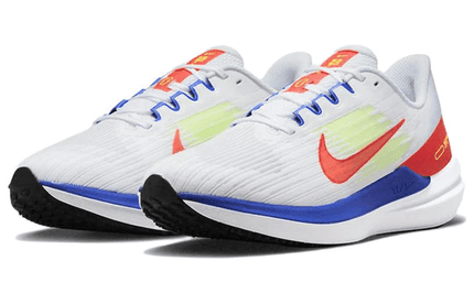 Men's Air Zoom Winflo 9 White Racer Blue Crimson Shoes
