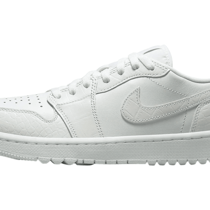 Men's Air Jordan 1 Low Golf White Crocodile Shoes