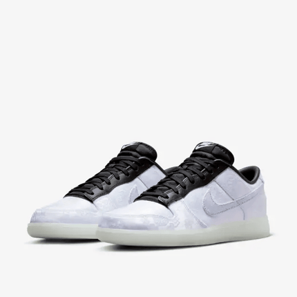 Men's Dunk Low x CLOT x Fragment Design Black and White Shoes