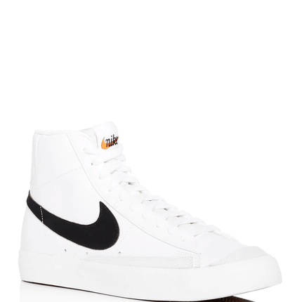 Men's Blazer Mid 77 White And Black Shoes