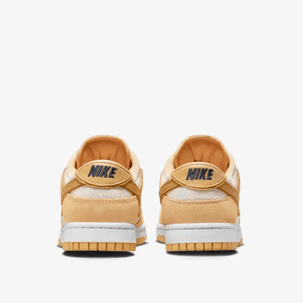 Men's Dunk Low Gold Suede Shoes
