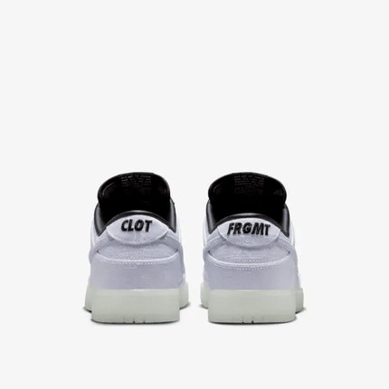 Men's Dunk Low x CLOT x Fragment Design Black and White Shoes