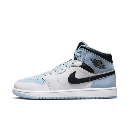 Men's Air Jordan 1 Mid Ice Blue Shoes