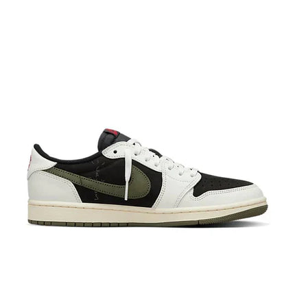 Men's Travis Scott x Air Jordan 1 Low OG SP 'Travis Scott Medium Olive' Shoes