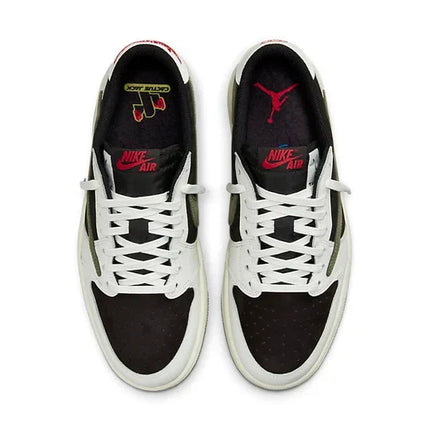Men's Travis Scott x Air Jordan 1 Low OG SP 'Travis Scott Medium Olive' Shoes