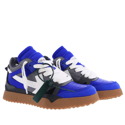 Men's Off White Men Mid -Top Sponge Sneaker In Blue