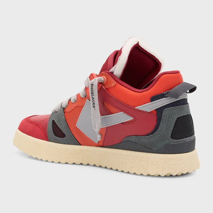 Men's Off White Men Mid -Top Sponge Sneaker In Orange